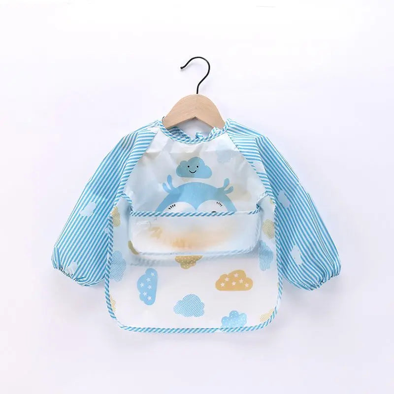 Waterproof Full Sleeve Baby Feeding Bib Smock Apron – EVA