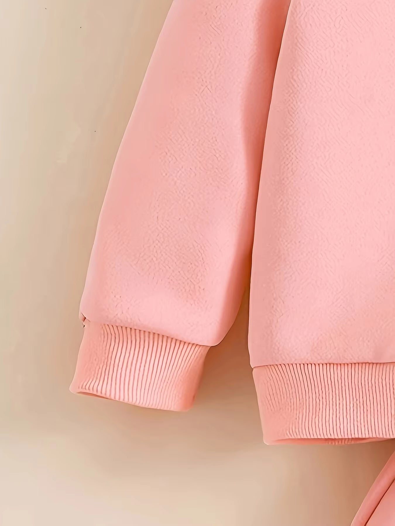 Baby Girl Cartoon Cat Fleece Hoodie & Pants 2-Piece Set