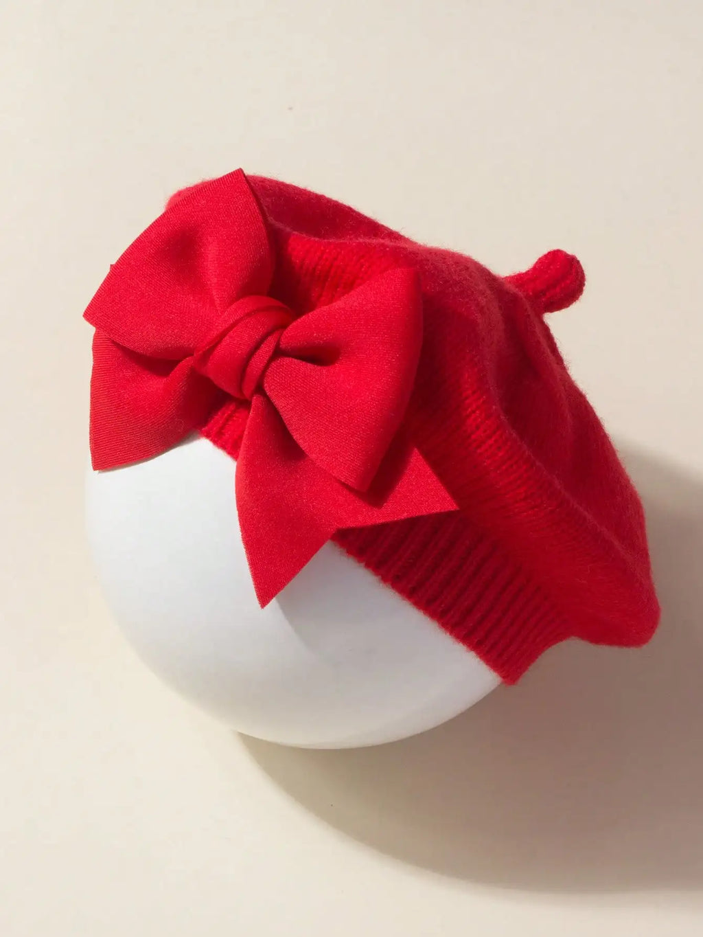 Baby Beret Bow Hat Spring Hair Accessory for 1-3 Years