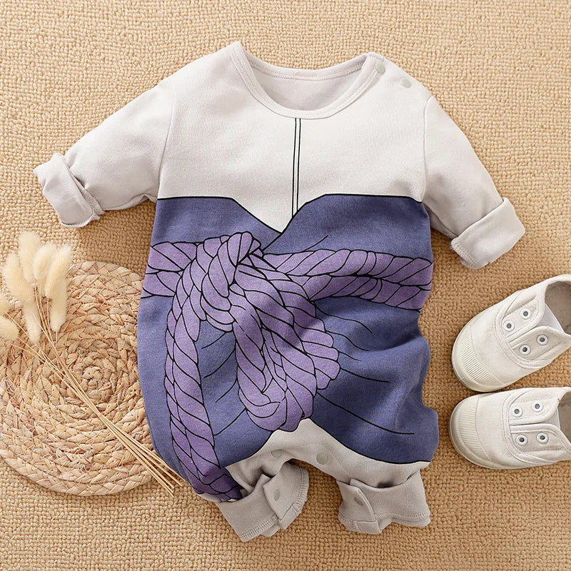 Newborn Baby Anime Cape Style Cotton Bodysuit Boys Girls