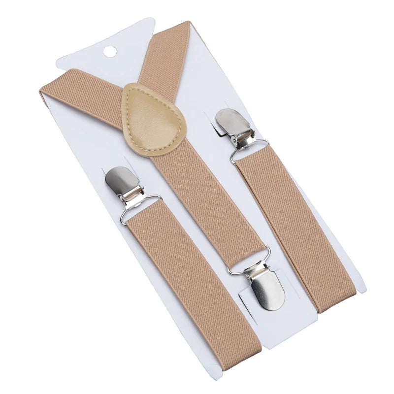 Kids Colorful Suspenders & Bow Tie Set