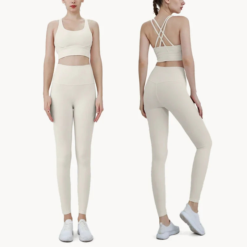 Women's 2-Piece Yoga Sports Bra & Leggings Set