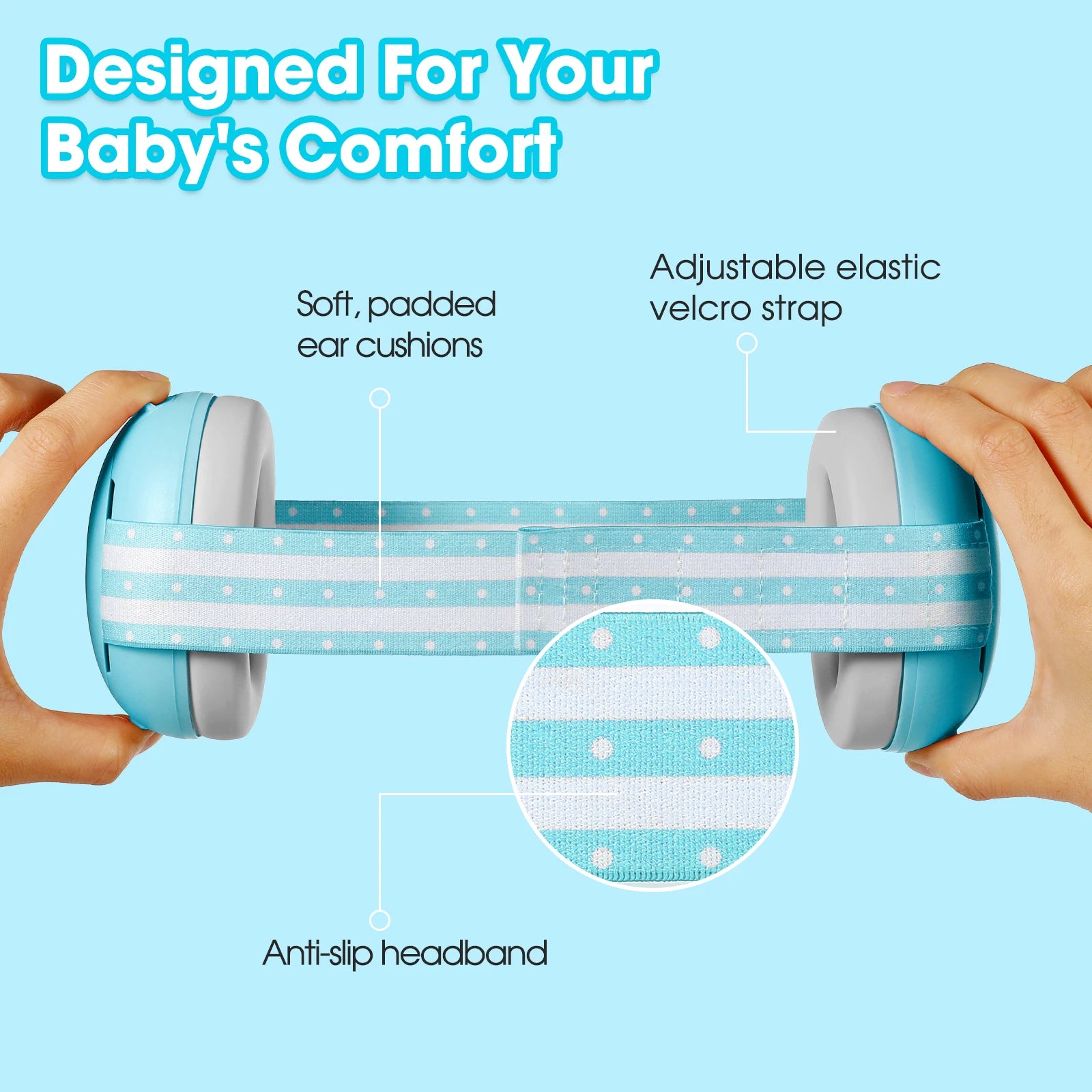 Baby Noise Cancelling Headphones Ear Protection for Newborns