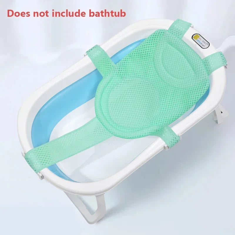 Baby Bath Net Mat Anti-Slip Bathtub Seat Cradle Newborn