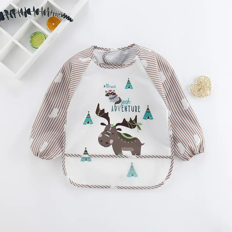 Waterproof Full Sleeve Baby Feeding Bib Smock Apron – EVA