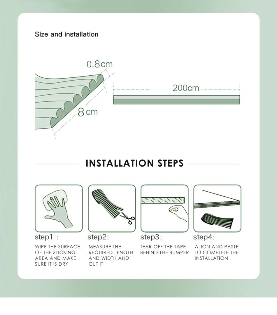 Baby Safety Foam Edge & Corner Protector Strip 2M