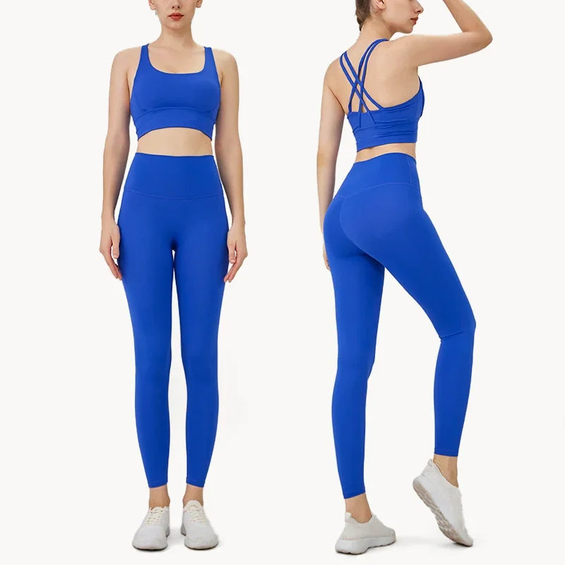 Women's 2-Piece Yoga Sports Bra & Leggings Set
