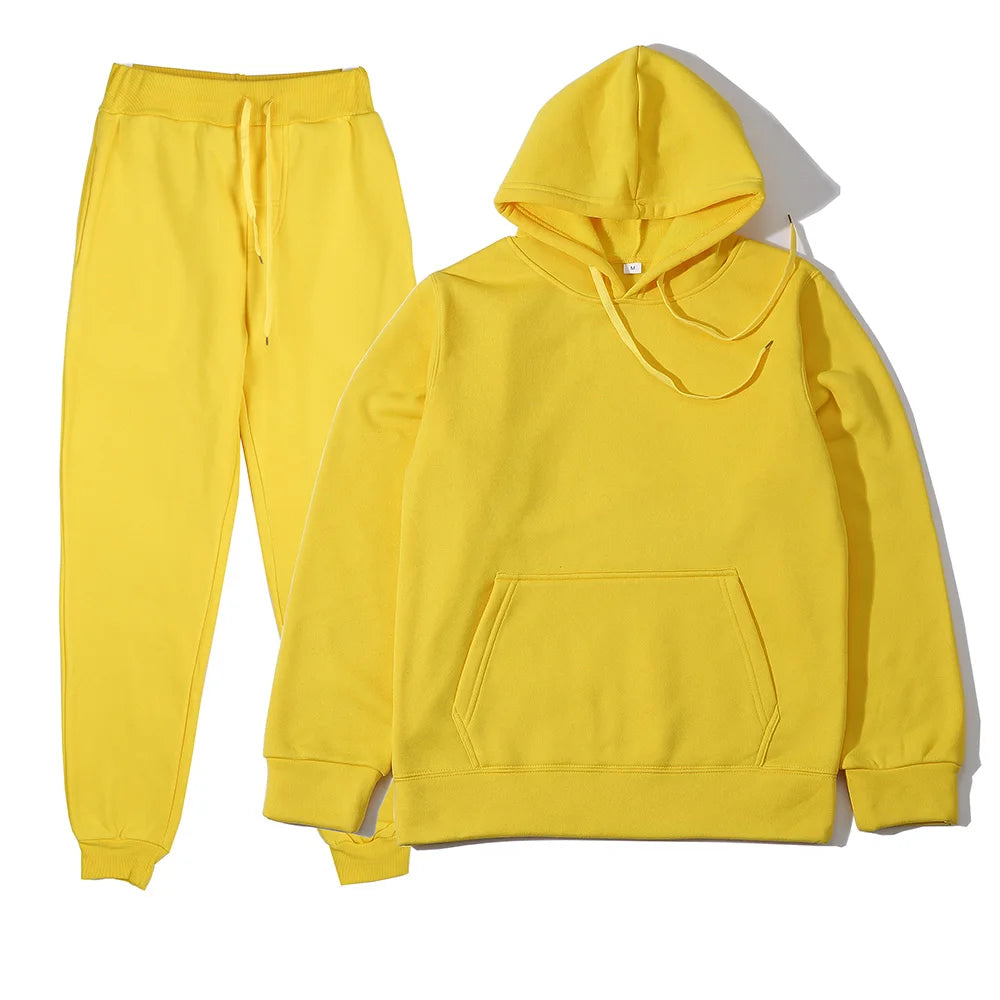 Men's & Women's 2-Piece Tracksuit Hoodie & Sweatpants Set