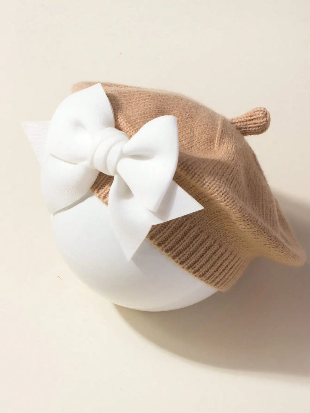 Baby Beret Bow Hat Spring Hair Accessory for 1-3 Years