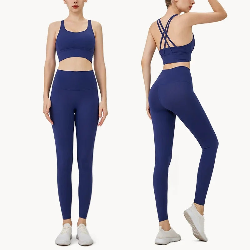 Women's 2-Piece Yoga Sports Bra & Leggings Set