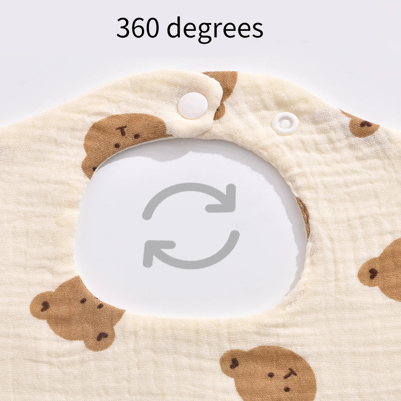 4-Pack Ultra-Soft Baby Bibs with Snap Button | Ages 0-3