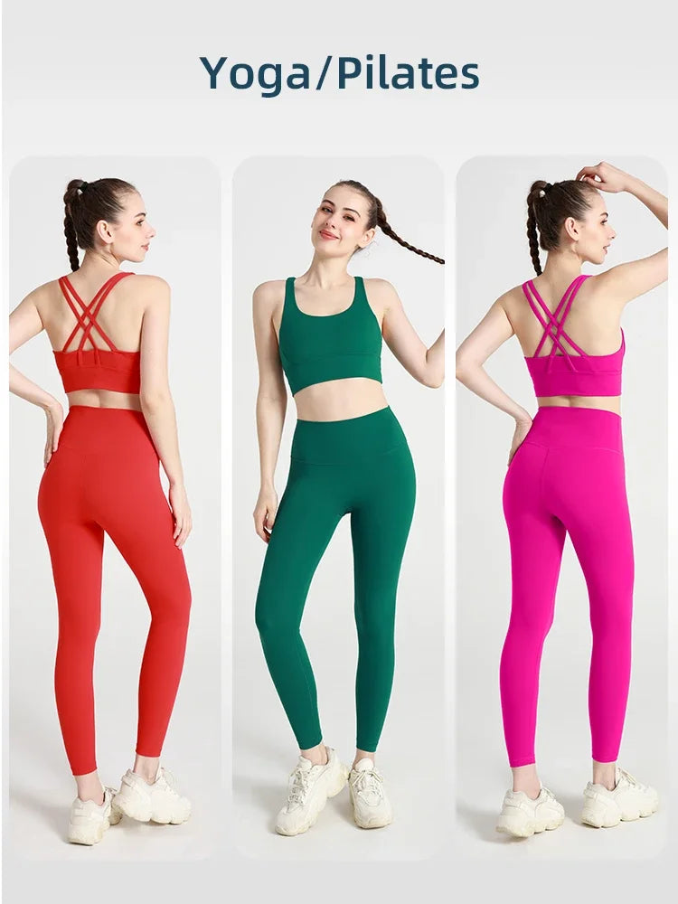 Women's 2-Piece Yoga Sports Bra & Leggings Set