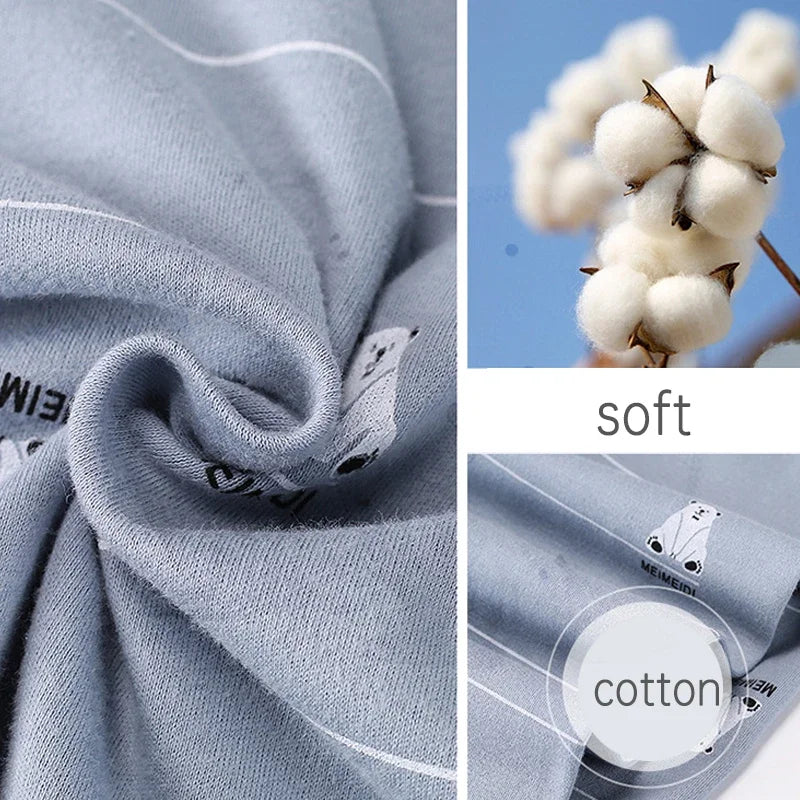 Kids Cotton Autumn Winter Clothing Pants Sleepwear Set Christmas
