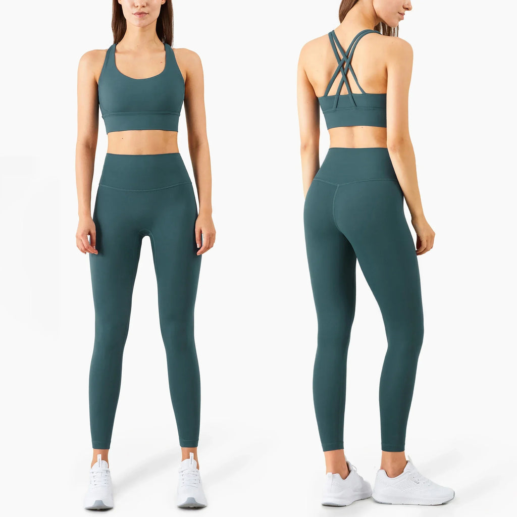 Women's 2-Piece Yoga Sports Bra & Leggings Set