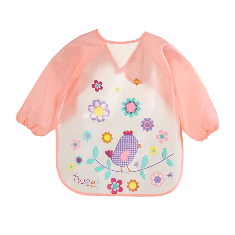 Waterproof Full Sleeve Baby Feeding Bib Smock Apron – EVA
