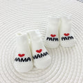 2-Pack Newborn Baby Cotton Crew Socks I Love Mama Papa