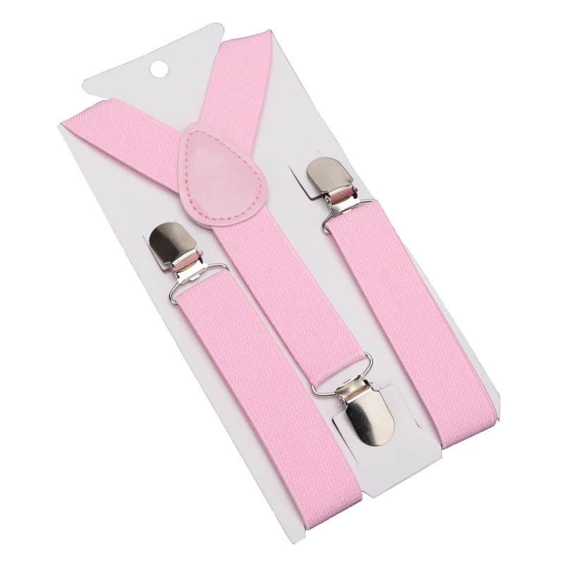 Kids Colorful Suspenders & Bow Tie Set