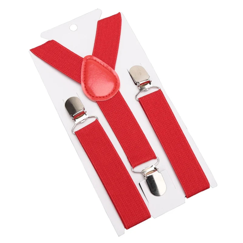 Kids Colorful Suspenders & Bow Tie Set