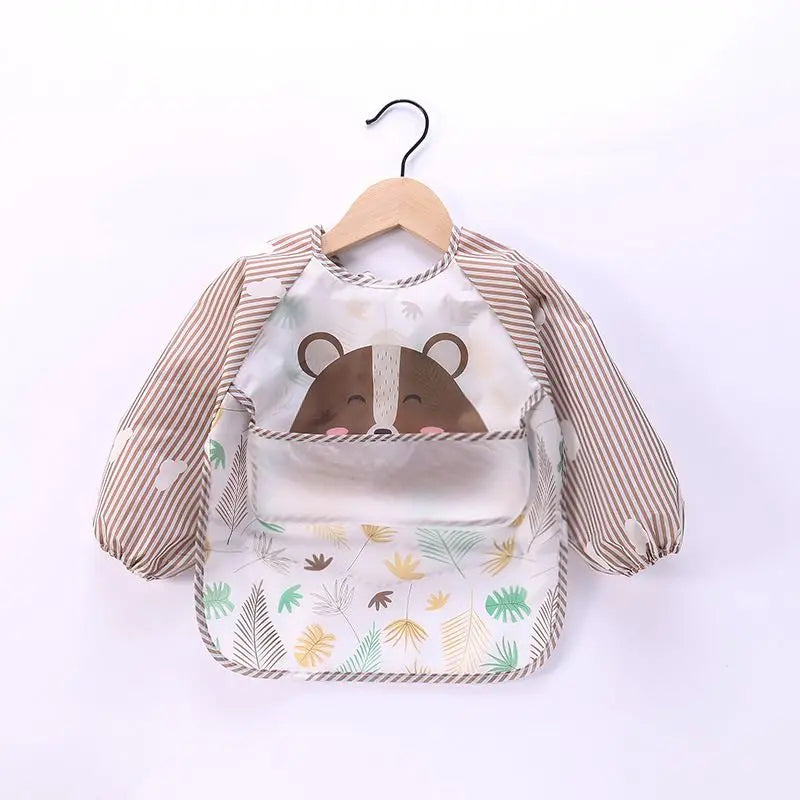 Waterproof Full Sleeve Baby Feeding Bib Smock Apron – EVA