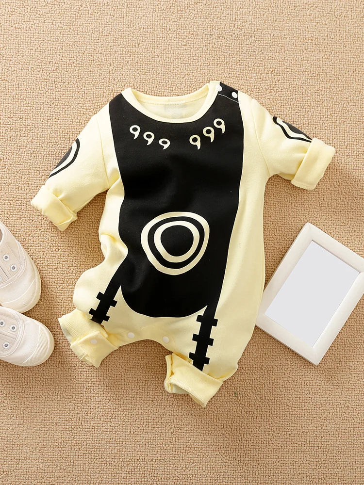 Newborn Baby Anime Cape Style Cotton Bodysuit Boys Girls