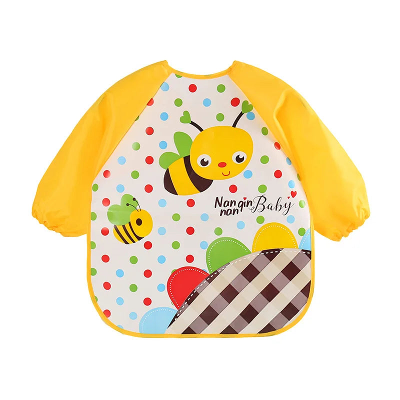 Waterproof Full Sleeve Baby Feeding Bib Smock Apron – EVA