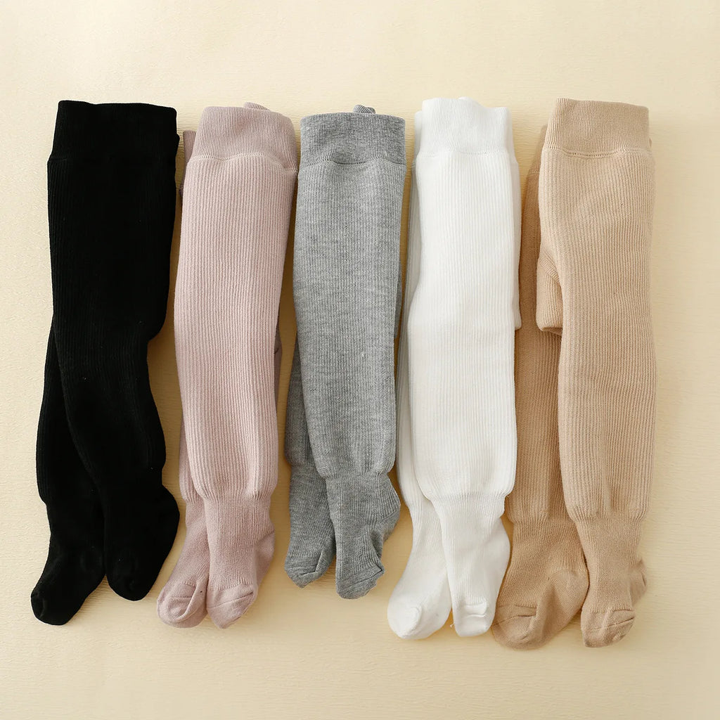 Baby Girls Polar Fleece Striped Warm Leggings Tights Winter