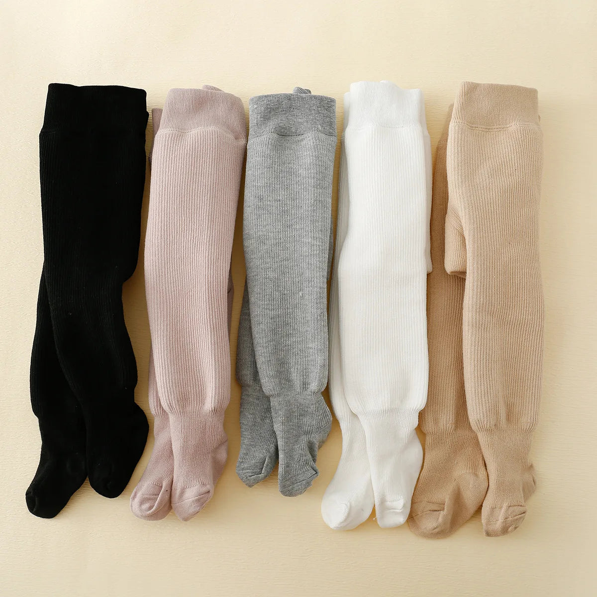 Baby Girls Polar Fleece Striped Warm Leggings Tights Winter