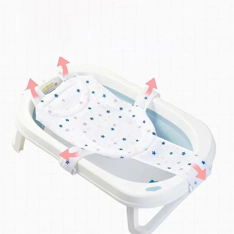 Baby Bath Net Mat Anti-Slip Bathtub Seat Cradle Newborn