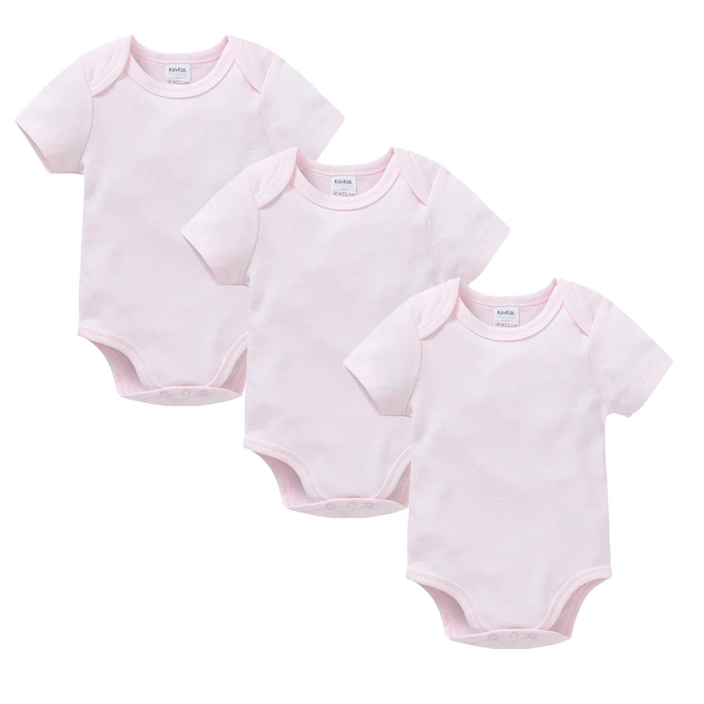 3-5 Pack Baby Unisex White Cotton Bodysuits 0-24 Months