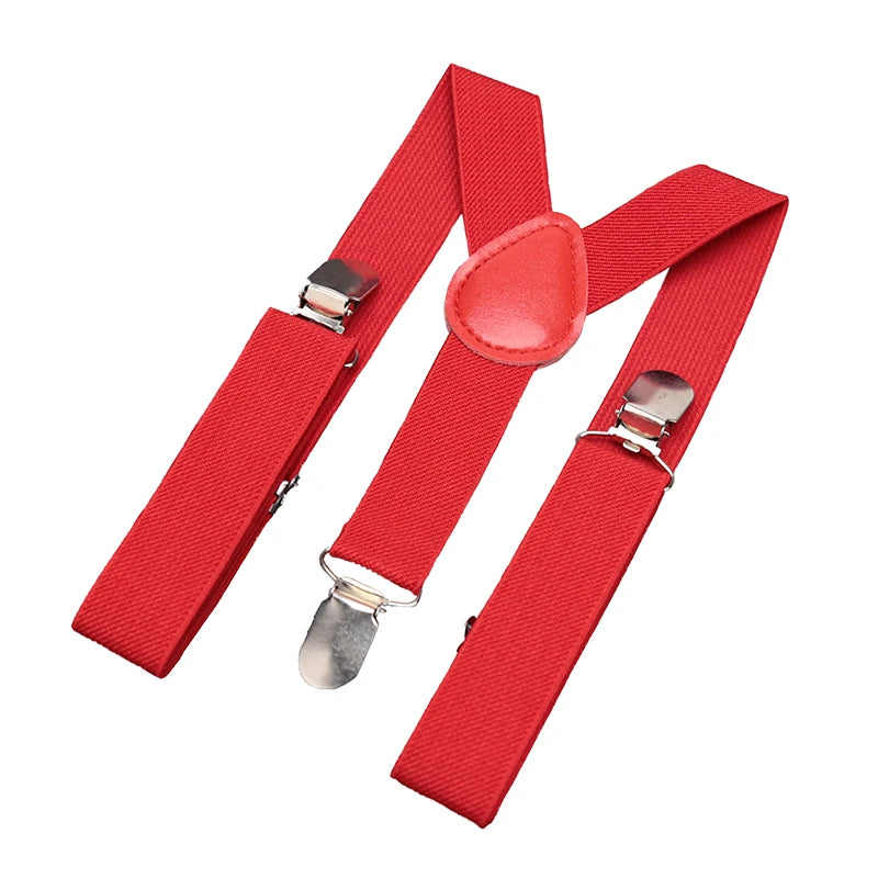 Kids Colorful Suspenders & Bow Tie Set