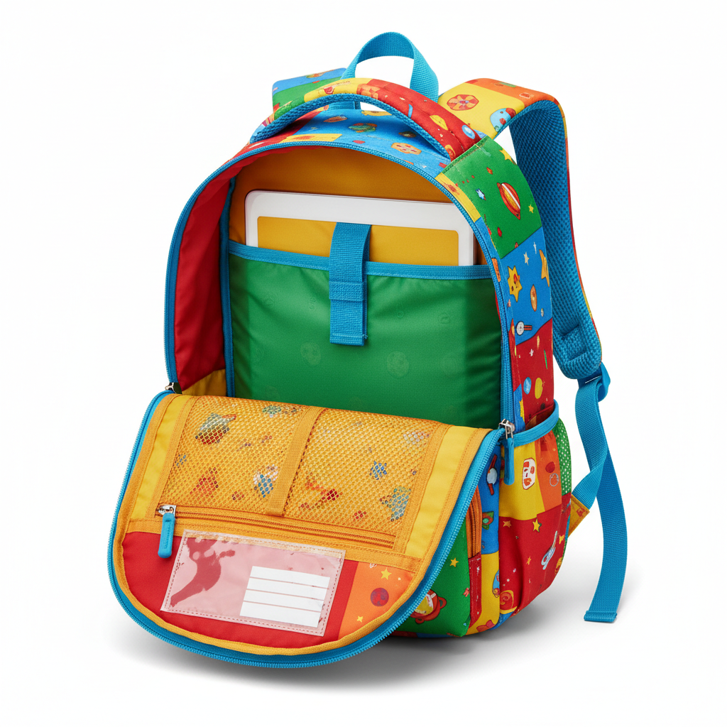 Kids Backpack Open View