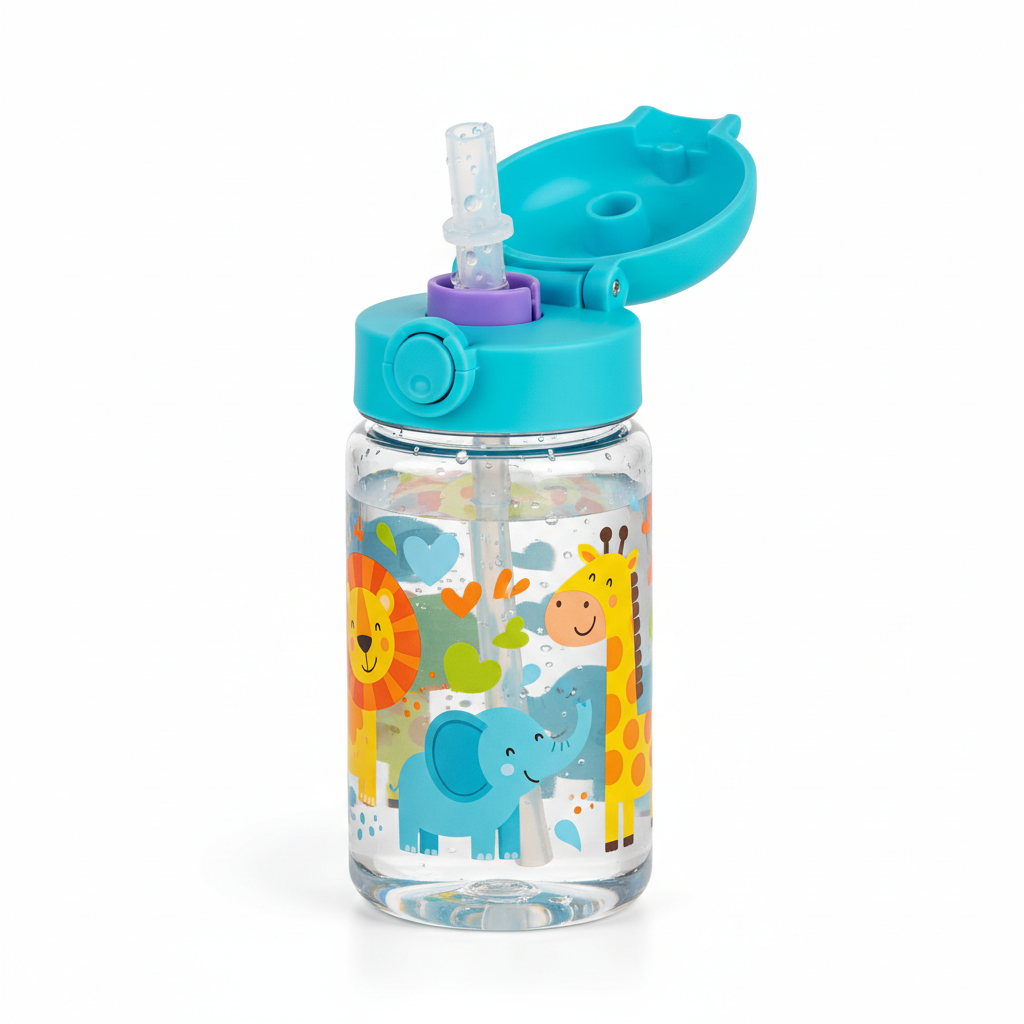 Kids Water Bottle Open Lid